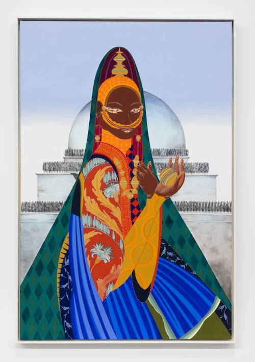 Rajni Perera, Traveller 6, 2019, Technique mixte sur papier, 100,3 cm x 151,13 cm